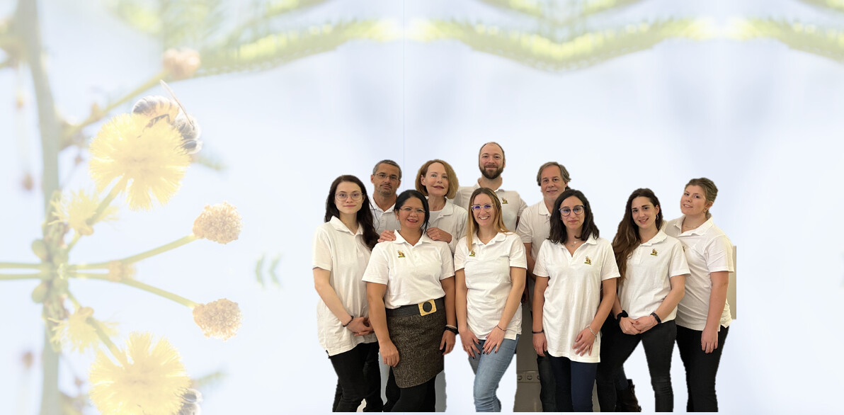 beevital team assembled at the white background